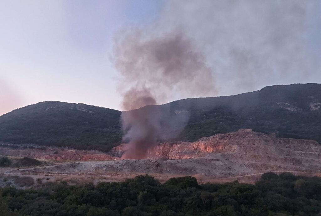 Ηγουμενίτσα: Φωτιά σε λατομείο στην περιοχή της Πέστιανης