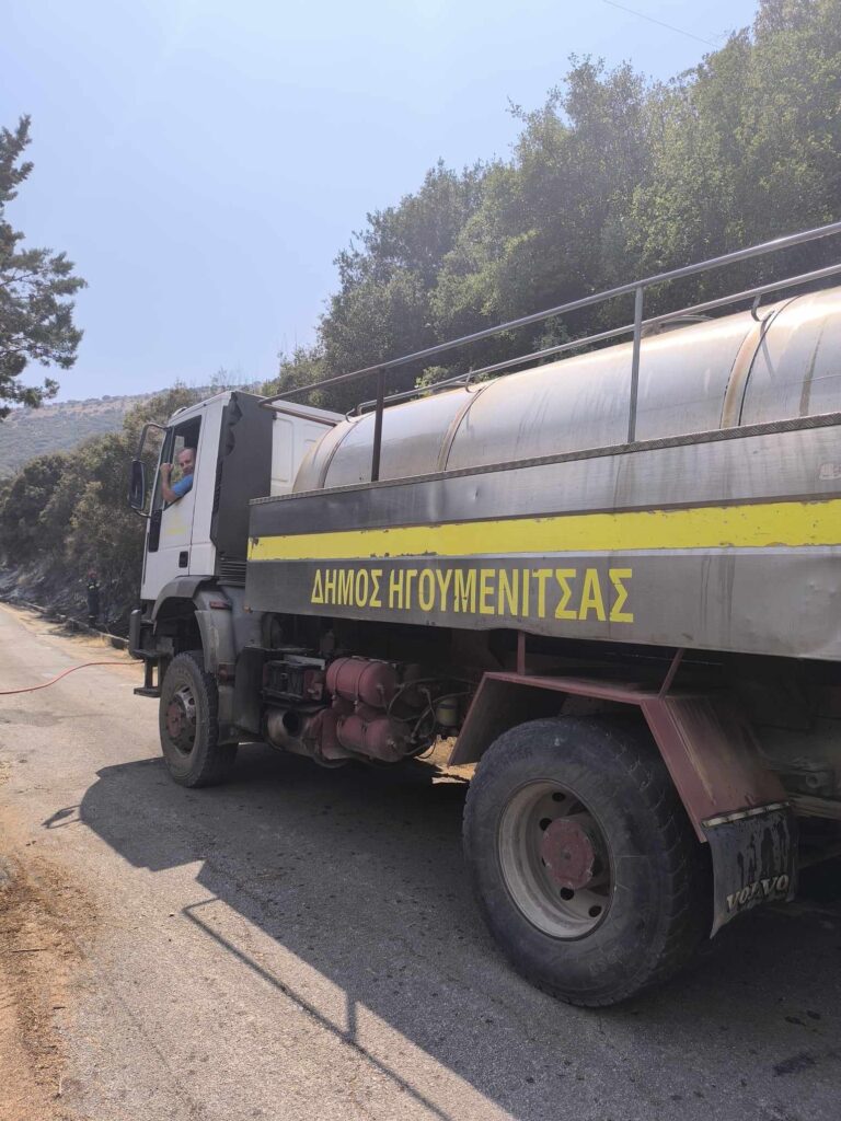 Οριοθετήθηκε η πυρκαγιά σε δασική έκταση στην Κορύτιανη Θεσπρωτίας