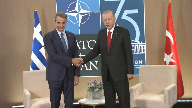 Σε εξέλιξη το τετ α τετ Μητσοτάκη με Ερντογάν στην Ουάσινγκτον – Τι θα συζητήσουν