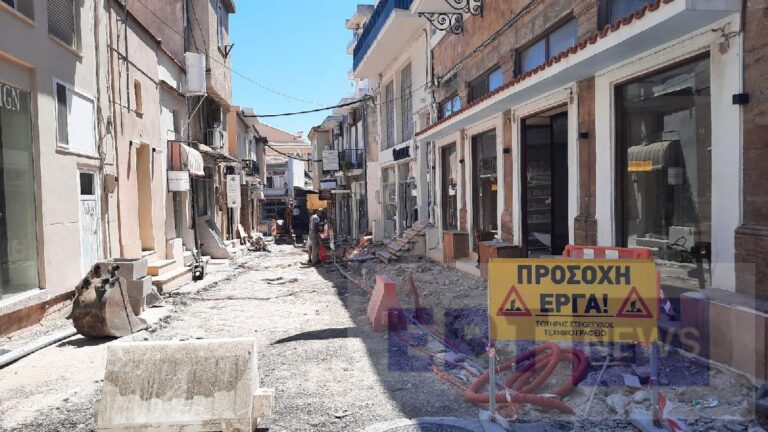 Χίος: Αναπλάσεις οδών με ευρήματα επί της οδού Δημογεροντίας (video)