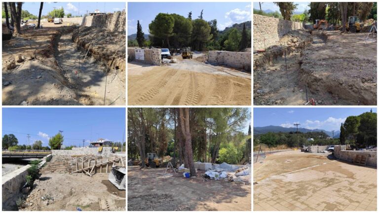 Καλαμάτα: Διαμορφώνεται ο εσωτερικός χώρος του υπαίθριου Πάρκου Ελιάς 