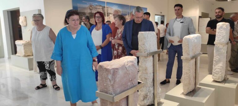 Το αρχαιολογικό μουσείο της Τήλου εγκαινίασε η υπ. Πολιτισμού Λίνα Μενδώνη