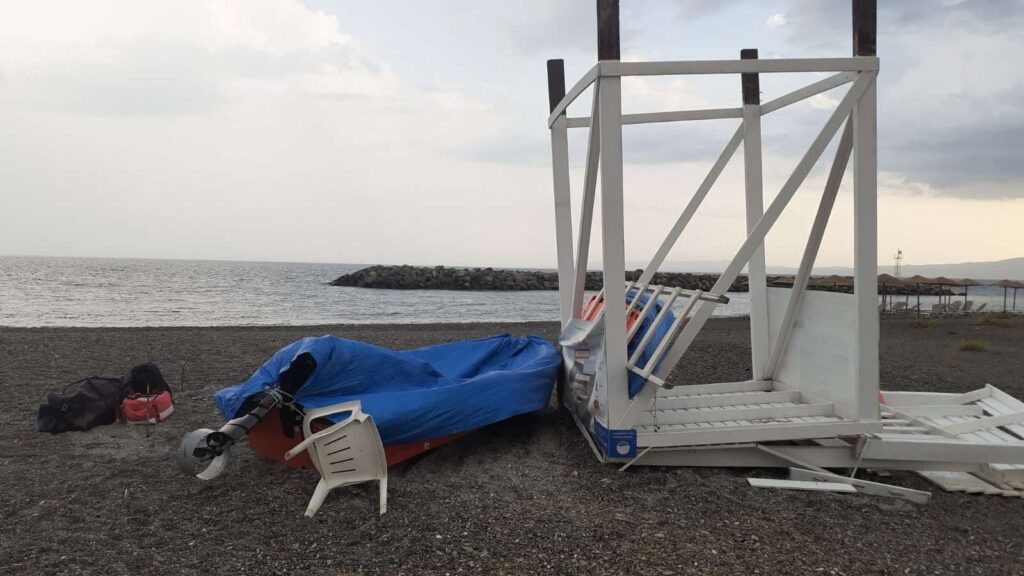 Καλαμάτα: Μικροζημιές από μπουρίνι στη Δυτική Παραλία