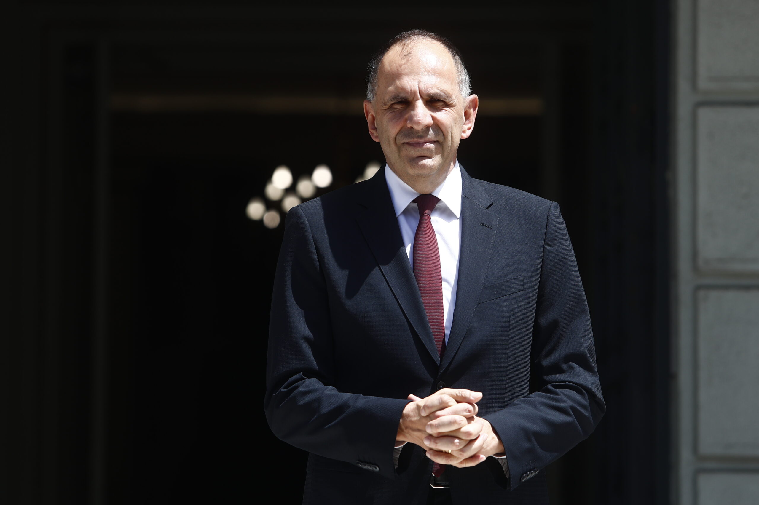[370421] ΣΥΝΑΝΤΗΣΗ ΤΟΥ ΥΠΟΥΡΓΟΥ ΕΞΩΤΕΡΙΚΩΝ ΓΙΩΡΓΟΥ ΓΕΡΑΠΕΤΡΙΤΗ ΜΕ ΤΟΝ ΥΠΟΥΡΓΟ ΕΞΩΤΕΡΙΚΩΝ ΤΗΣ ΙΟΡΔΑΝΙΑΣ AYMAN AL SAFADI (ΣΩΤΗΡΗΣ ΔΗΜΗΤΡΟΠΟΥΛΟΣ/EUROKINISSI)