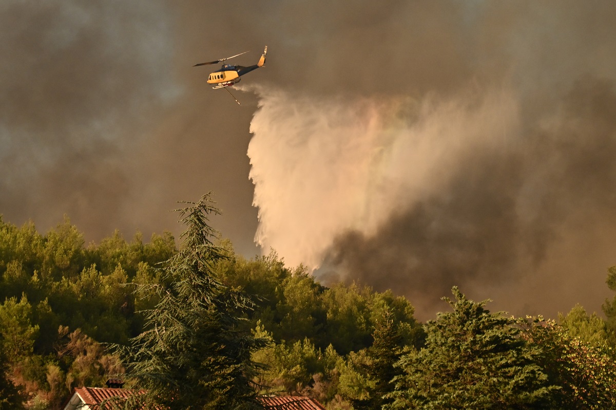 Notification of fire department on Varnavas fire – how many aerial vehicles were operated per day