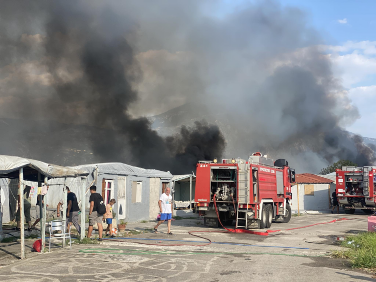 Υπό έλεγχο η φωτιά στην Αγία Τριάδα Καλαμάτας (video)