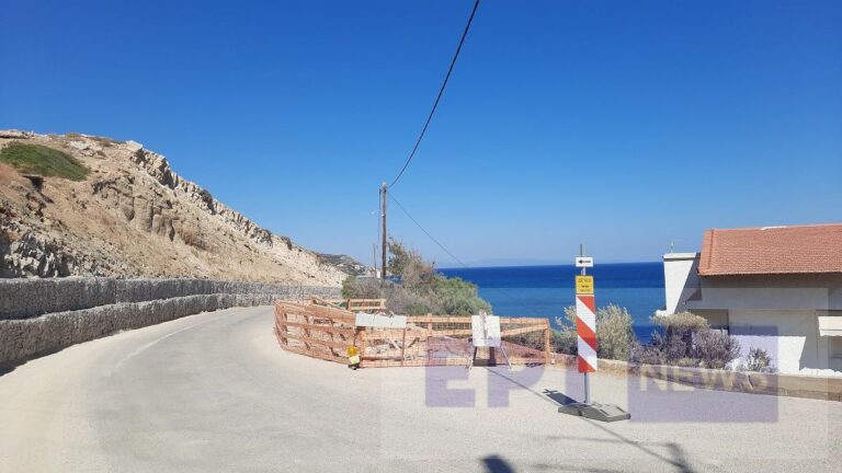 Χίος: Εργασίες στην παραλιακή οδό Κώμης- Λιλικά
