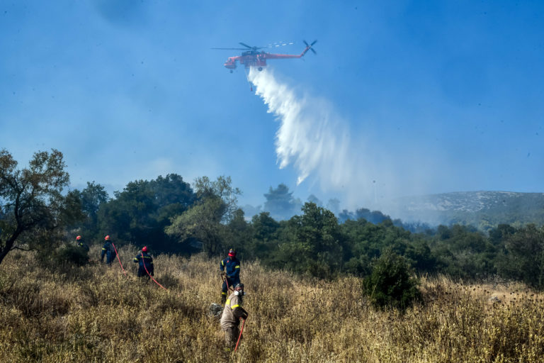 Yπό έλεγχο τέθηκε η πυρκαγιά στον Μαραθώνα