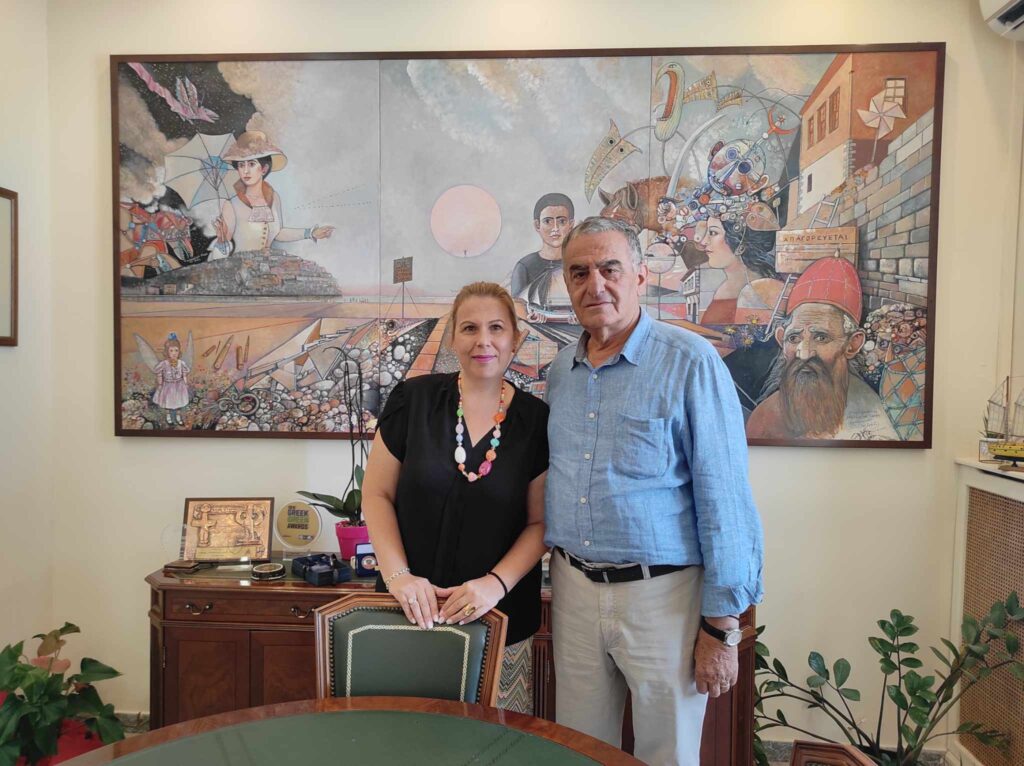 Συνάντηση Χαρ. Αθανασίου με τη Δήμαρχο Λήμνου