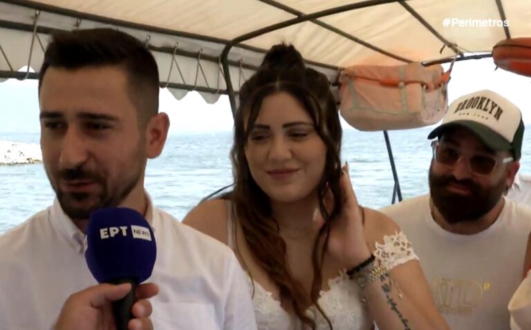 Ο πρώτος γάμος εν πλω στη λίμνη Κερκίνη