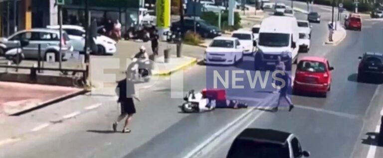 Κέρκυρα: Βίντεο από τη στιγμή που ασυνείδητος οδηγός χτυπάει με το αυτοκίνητο και εγκαταλείπει μοτοσυκλετιστή