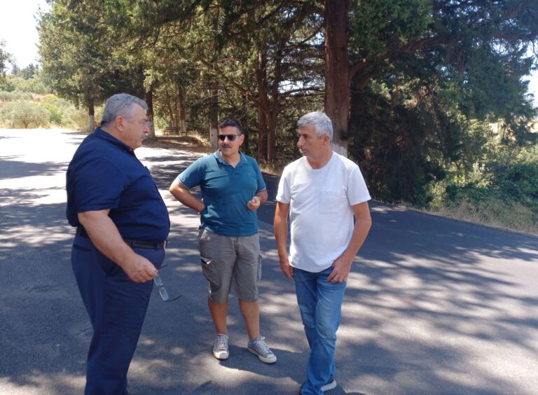 Αυτοψία σε επαρχιακούς δρόμους στον Αποκόρωνα από τον αντιπεριφερειάρχη Χανίων Ν. Καλογερή