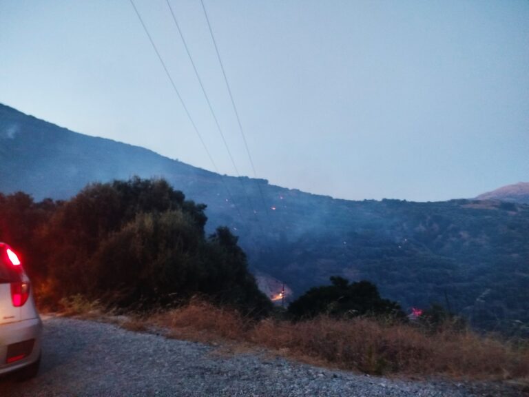Χανιά: Φωτιά κοντά στη Σούγια κινητοποίησε την Πυροσβεστική