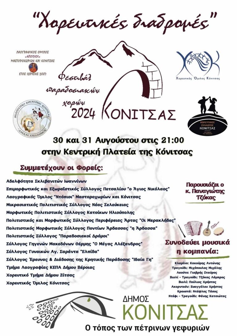 Κόνιτσα: Αυλαία για τις «Χορευτικές Διαδρομές»