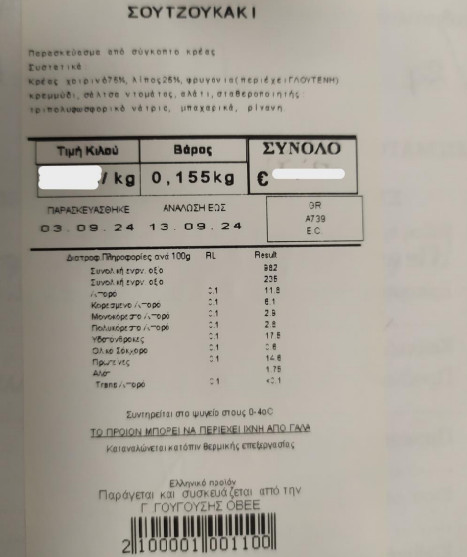 ΕΦΕΤ: Ανακαλούνται από την αγορά σουτζουκάκια – Εντοπίστηκε σαλμονέλα