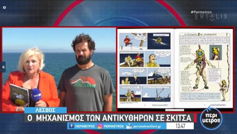 Ο μηχανισμός των Αντικυθήρων σε σκίτσα