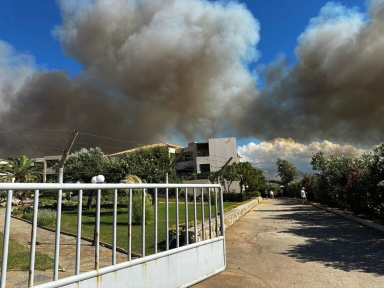 Σε εξέλιξη η πυρκαγιά στον Πλατανιά Χανίων – Ισχυρές πυροσβεστικές δυνάμεις, μήνυμα από το 112  (φώτο-βίντεο)