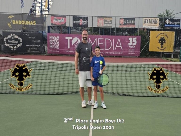 Δεύτερη θέση για Κ. Τσούτσο στο Tripolis Open 2024