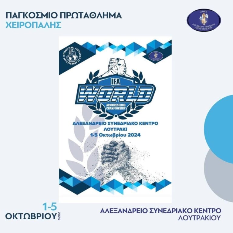 Στο Λουτράκι το παγκόσμιο πρωτάθλημα χειροπάλης