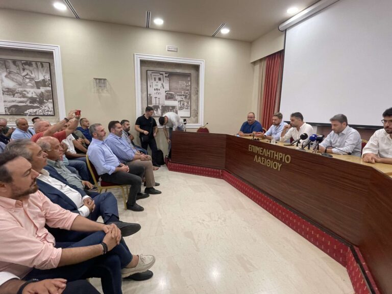 Ομιλία Ν. Ανδρουλάκη στο επιμελητήριο Λασιθίου