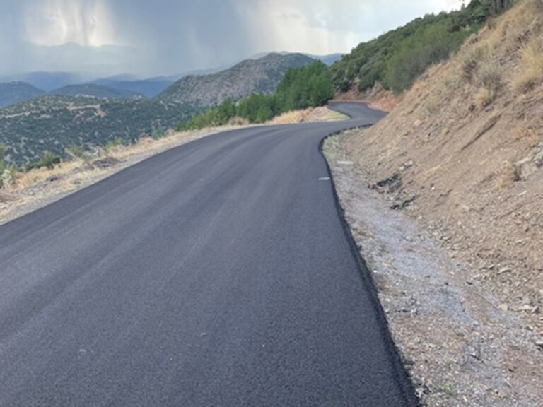 Σε εξέλιξη τα οδικά έργα στην περιοχή της Μεγαλόπολης