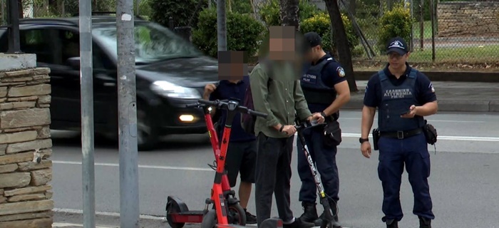 Θεσσαλονίκη: Έλεγχοι της τροχαίας σε ηλεκτρικά πατίνια