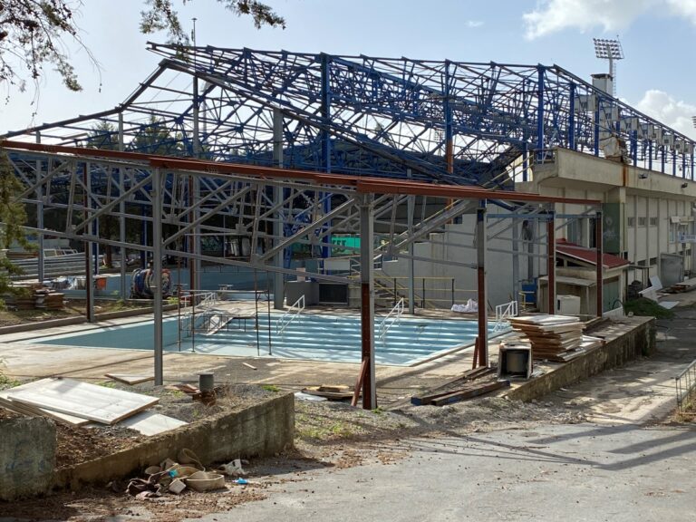 Χορηγήθηκε 3η παράταση για τα έργα στο κολυμβητήριο της Τρίπολης