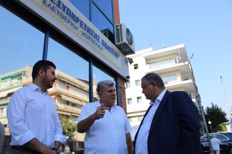 Επίσκεψη στον Δήμο Κορδελιού – Ευόσμου πραγματοποίησε ο υφυπουργός Εσωτερικών, Βασίλης Σπανάκης