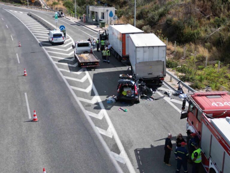 Δύο ηλικιωμένοι έχασαν τις ζωές τους σε τροχαίο στην εθνική οδό Πατρών – Κορίνθου