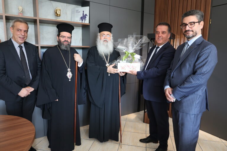 Κομοτηνή: Τον Αρχιεπίσκοπο Νέας Ιουστινιανής και πάσης Κύπρου κ.κ. Γεώργιο υποδέχθηκε ο Αντιπεριφερειάρχης Ροδόπης Μανώλης Ταπατζάς