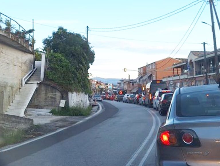 Κέρκυρα: Παρεμβάσεις στην εθνική Λευκίμμης για το κυκλοφοριακό