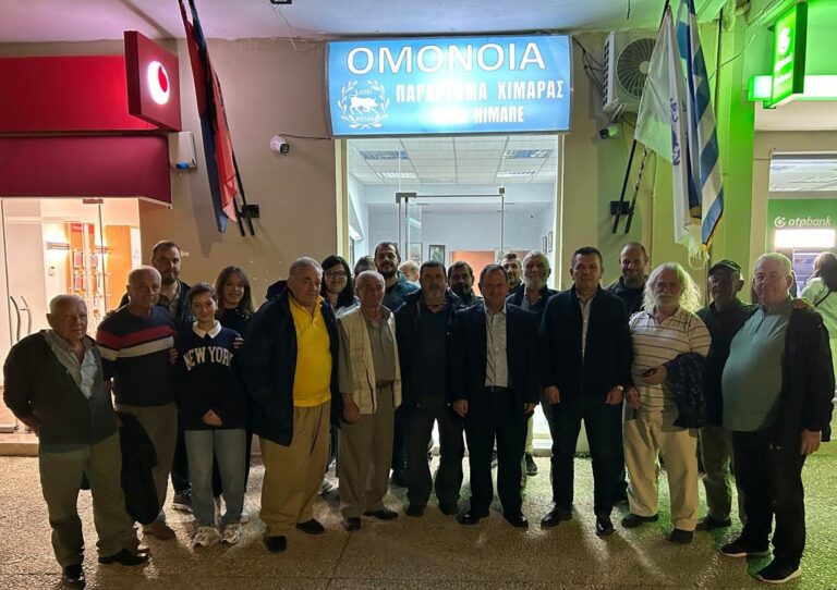 Με τους ομογενείς της Χειμάρρας ο Χρήστος Μπουκώρος