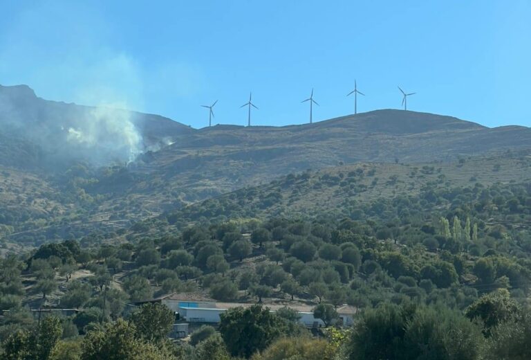 Λέσβος: Υπό μερικό έλεγχο η πυρκαγιά στην Άντισσα
