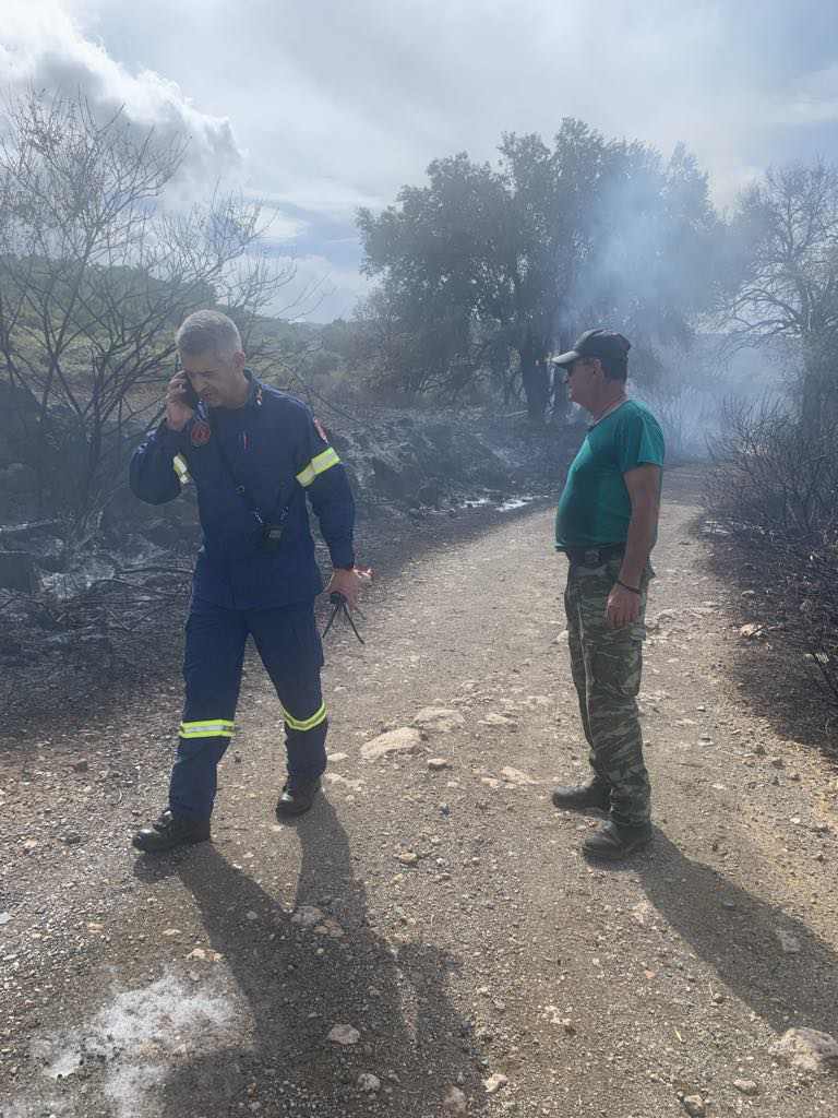 Λέσβος: Οριοθετήθηκε η πυρκαγιά στον κάμπο Βασιλικών