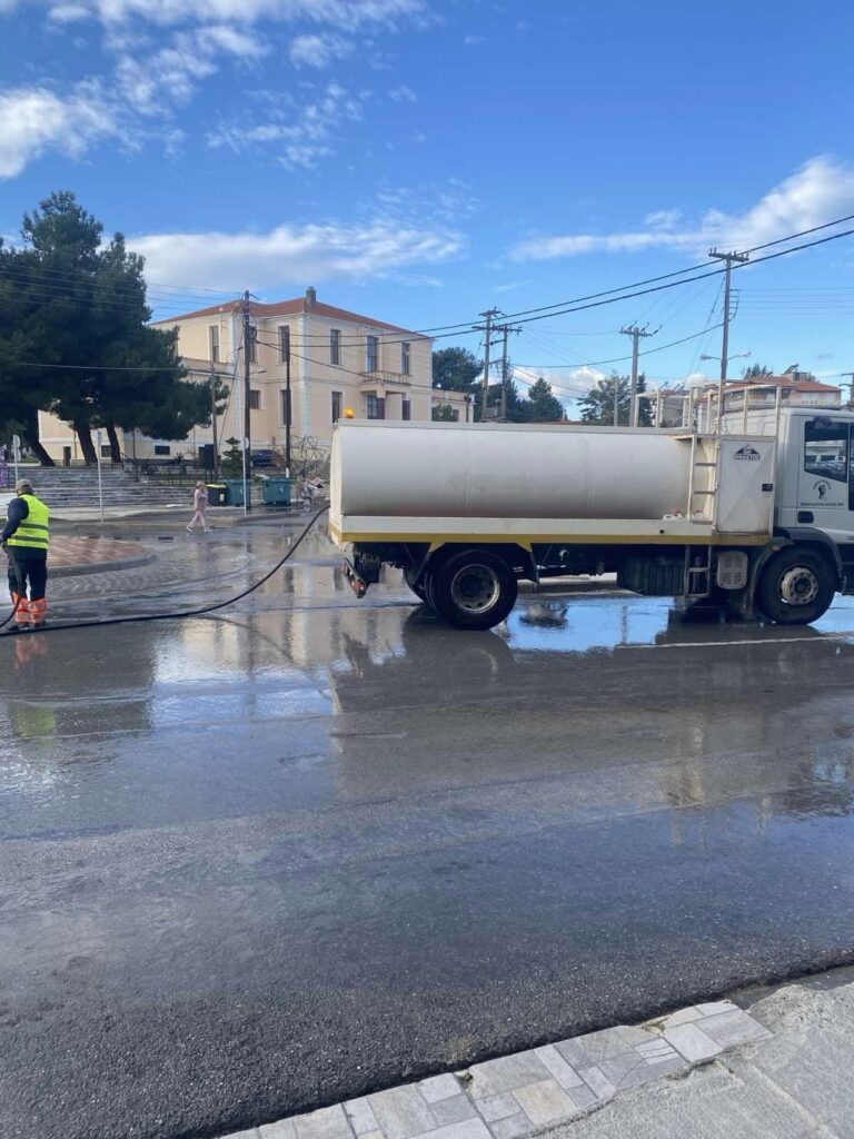 Αμύνταιο: Πλύσεις και απολυμάνσεις των κεντρικών δρόμων