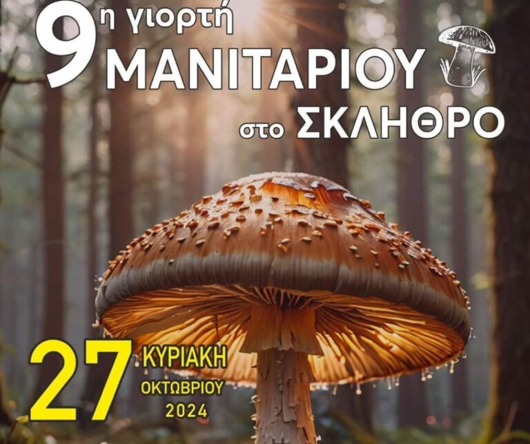 Γιορτή Μανιταριού στο Σκλήθρο του Δήμου Αγιάς