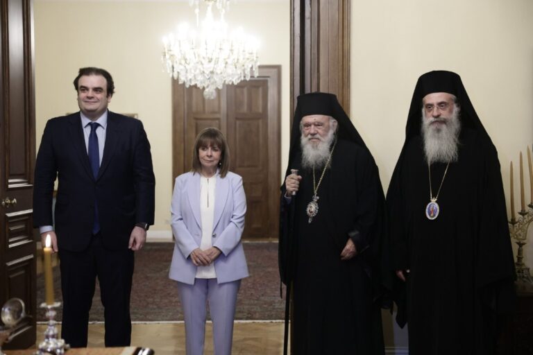 Ενώπιον της Προέδρου της Δημοκρατίας Κατερίνας Σακελλαροπούλου έδωσε τη διαβεβαίωση ο νέος Μητροπολίτης Μαντινείας και Κυνουρίας Επιφάνιος
