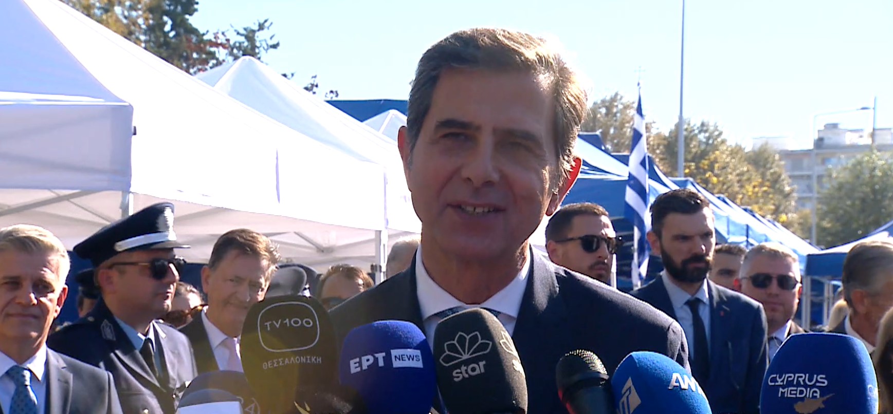 Παρέλαση 28ης Οκτωβρίου – Δηλώσεις Κ. Γκιουλέκα, Αθ. Αηδονά και Σ. Αγγελούδη