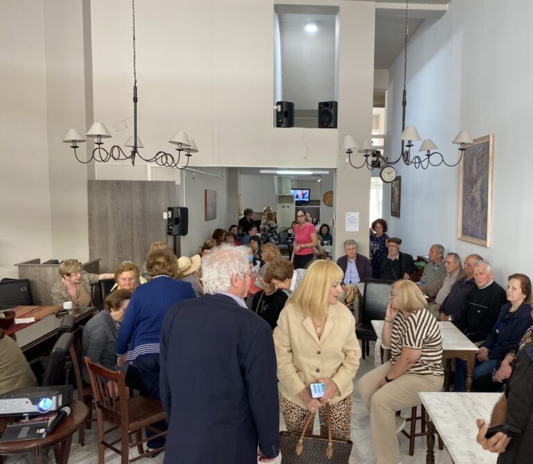 Ημερίδα για τη διατροφή των ηλικιωμένων από το ΚΑΠΗ του δήμου της Τρίπολης