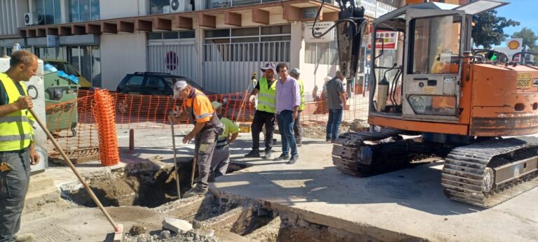 Εντατικές εργασίες στην οδό Λαρίσης στον Βόλο