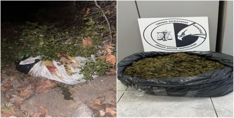 Εντοπίστηκαν και κατασχέθηκαν πάνω από 12, 5 κιλά κάνναβη σε σακούλα σκουπιδιών στην Αργιθέα Καρδίτσας