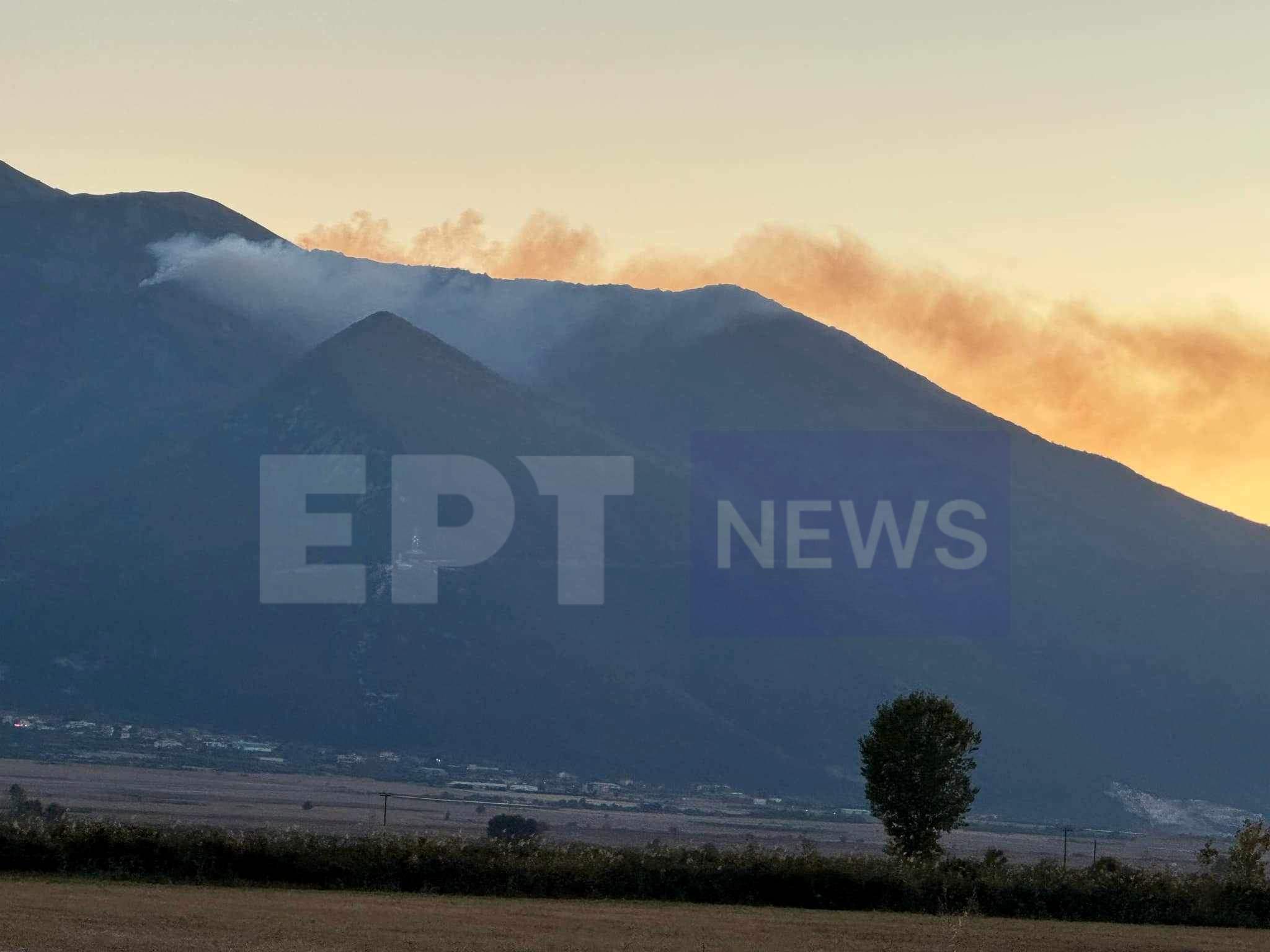Καβάλα: Πυρκαγιά σε δύσβατη περιοχή στη Νικήσιανη Παγγαίου
