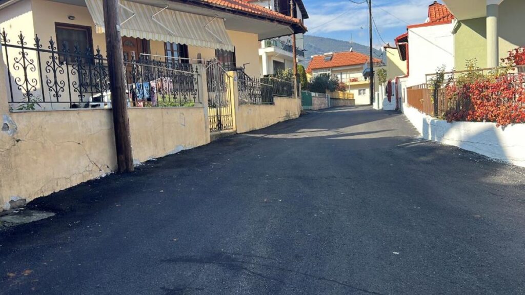 Σε εξέλιξη έργο αστικής οδοποιίας στο Λιτόχωρο Πιερίας