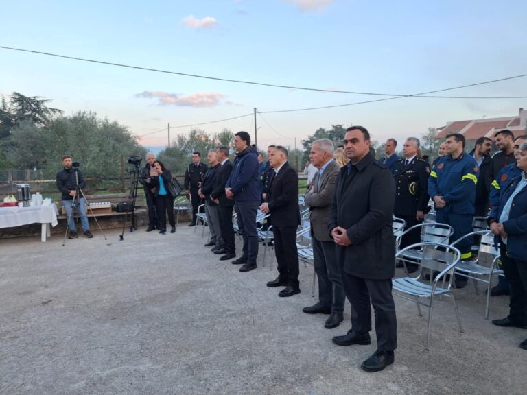 Ο Β. Κικίλιας στα εγκαίνια του Επιχειρησιακού Κέντρου Πολιτικής Προστασίας του δήμου της Σπάρτης