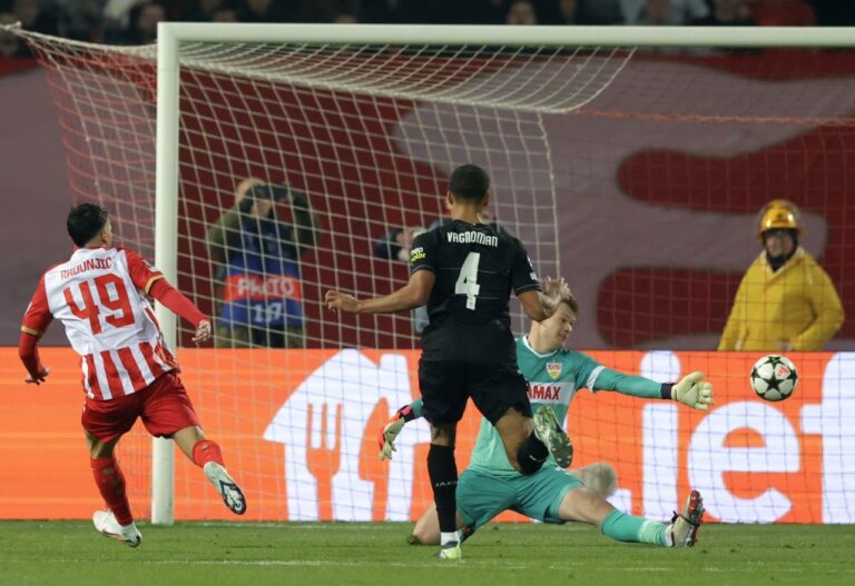 Champions League: Ο Ερυθρός Αστέρας «σκόρπισε» με 5-1 την Στουτγκάρδη – Νίκη της Στουρμ, 24 χρόνια μετά τον… Παναθηναϊκό