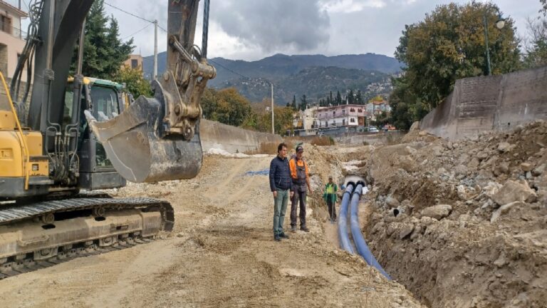 Επισκευάζονται οι αγωγοί της ΔΕΥΑΜΒ που υπέστησαν ζημιές από τις πλημμύρες
