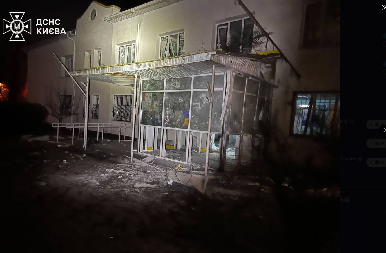 Ουκρανία: Στις φλόγες τυλίχθηκε κέντρο υγείας του Κιέβου μετά από ρωσική επιδρομή με drones – Ένας τραυματίας