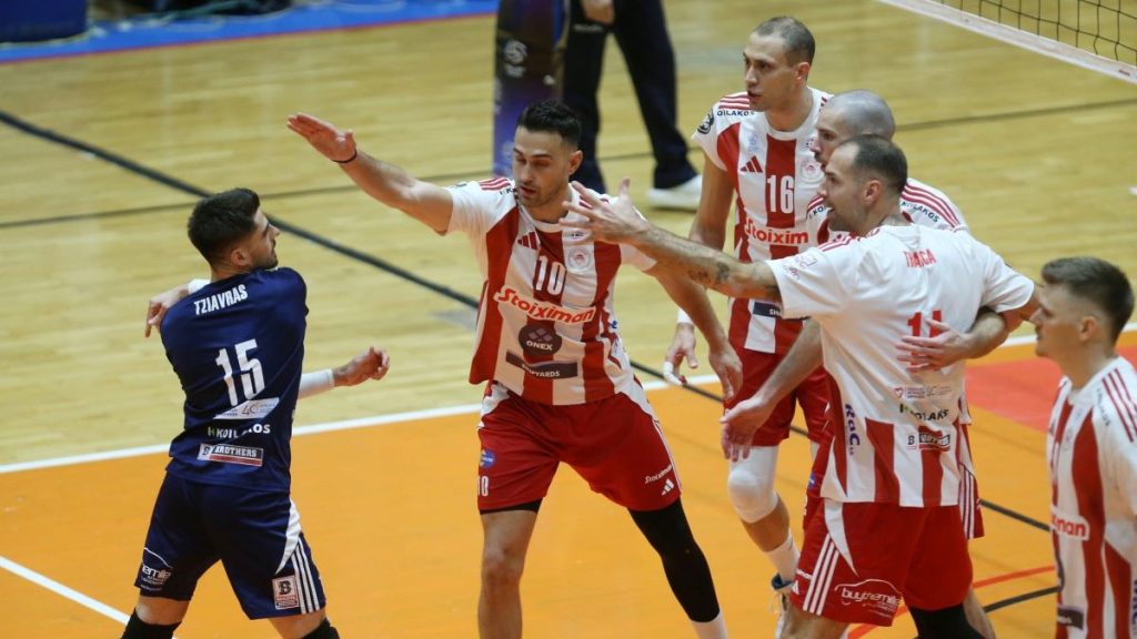 League Cup «Νίκος Σαμαράς»: Στον τελικό ο Ολυμπιακός, 3-1 σετ τον Παναθηναϊκό στο ΜΕΤΣ