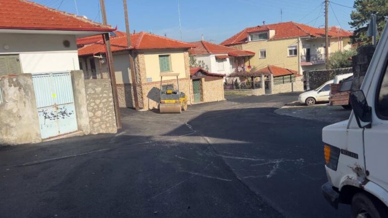 Σε εξέλιξη έργο αστικής οδοποιίας στο Λιτόχωρο Πιερίας