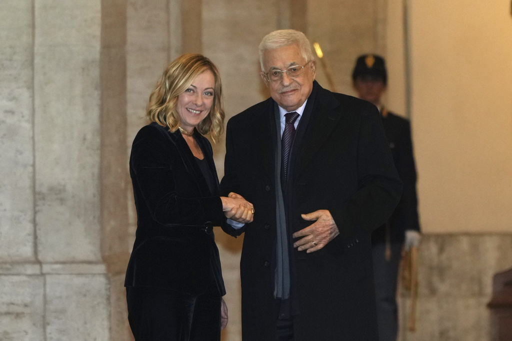 Η Τζόρτζια Μελόνι συναντήθηκε στη Ρώμη με τον Μαχμούντ Αμπάς